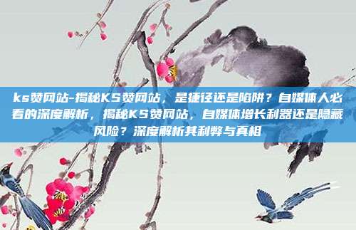 ks赞网站-揭秘KS赞网站,是捷径还是陷阱?自媒体人必看的深度解析,揭秘KS赞网站,自媒体增长利器还是隐藏风险?深度解析其利弊与真相