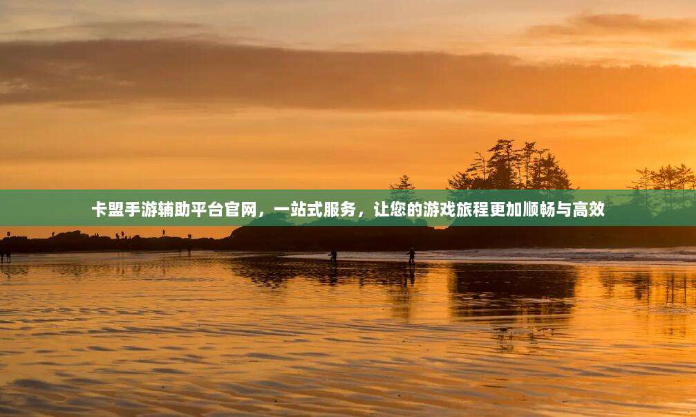 卡盟手游辅助平台官网,一站式服务,让您的游戏旅程更加顺畅与高效