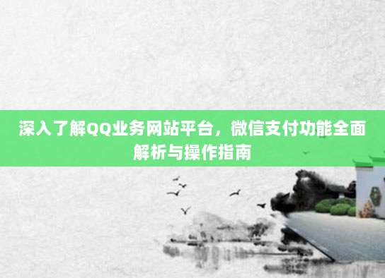 深入了解QQ业务网站平台，微信支付功能全面解析与操作指南
