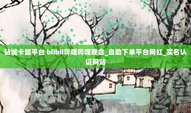 钻城卡盟平台 blibli哔哩哔哩晚会_自助下单平台网红_实名认证网站